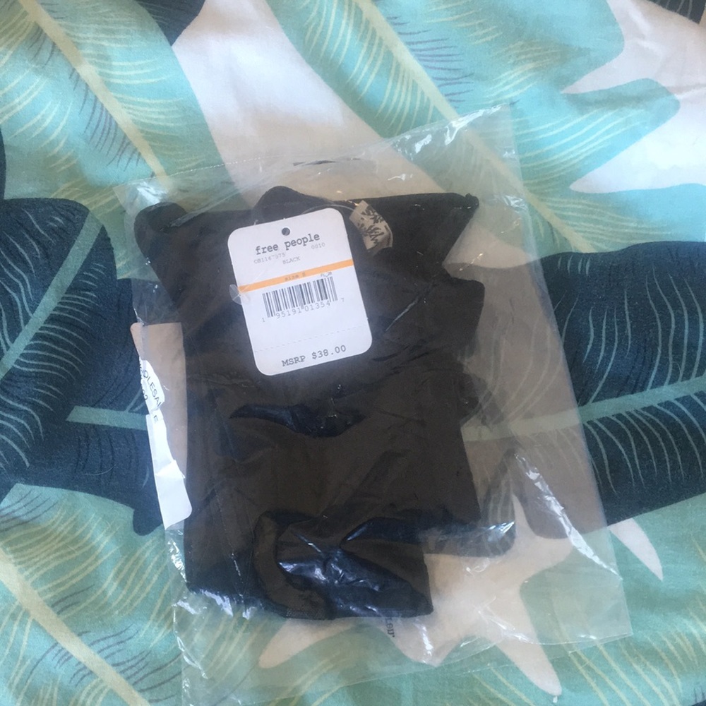 Free People Sierra Bandeau - Black Swiss Dot - Picture 4 of 5